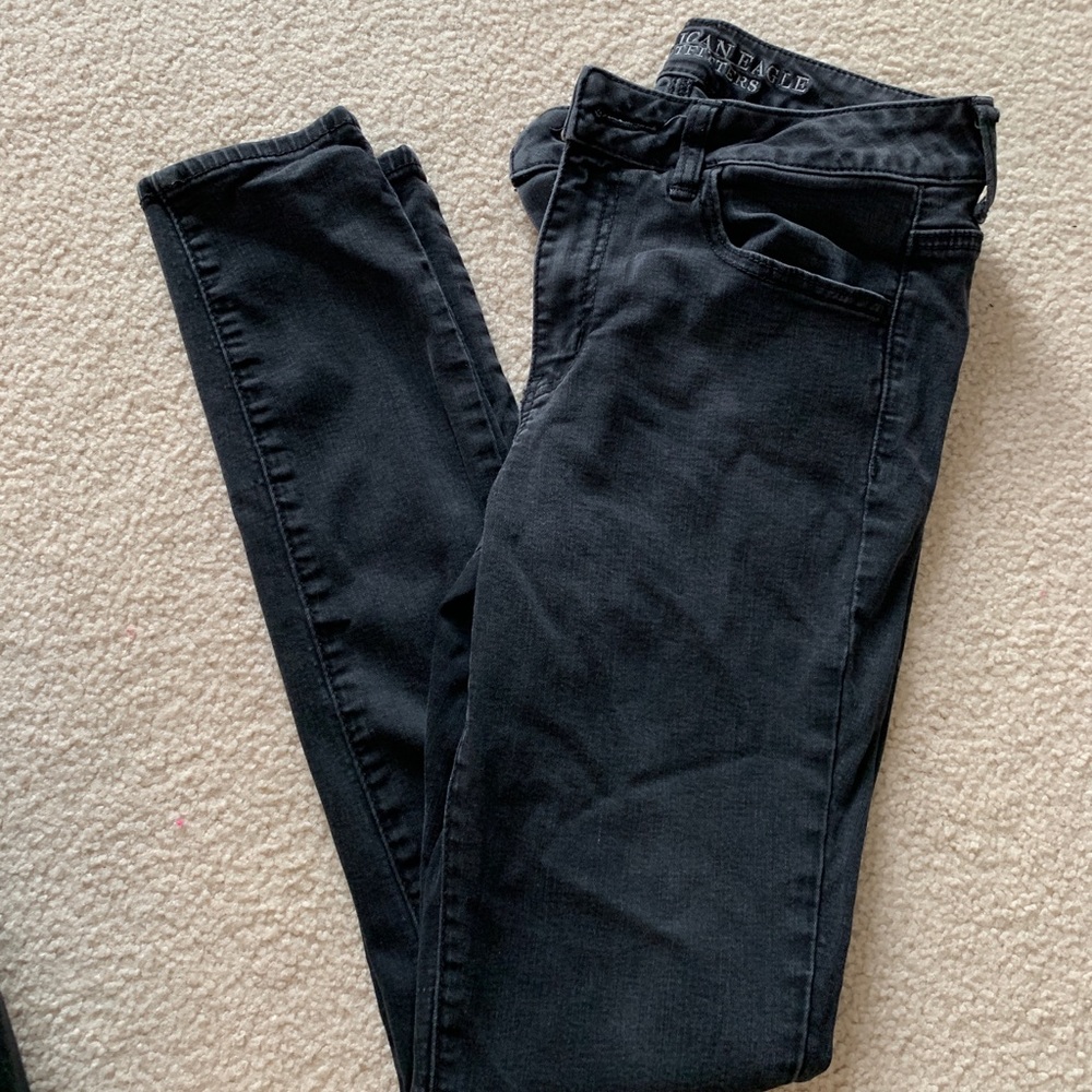 American eagle black skinny jeans